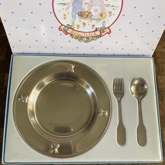 Briar patch stainless steel child’s feeding set - Picture 2 of 5